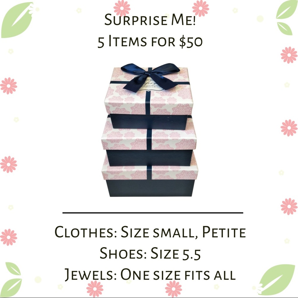Purchase a surprise box of 5 for $50.